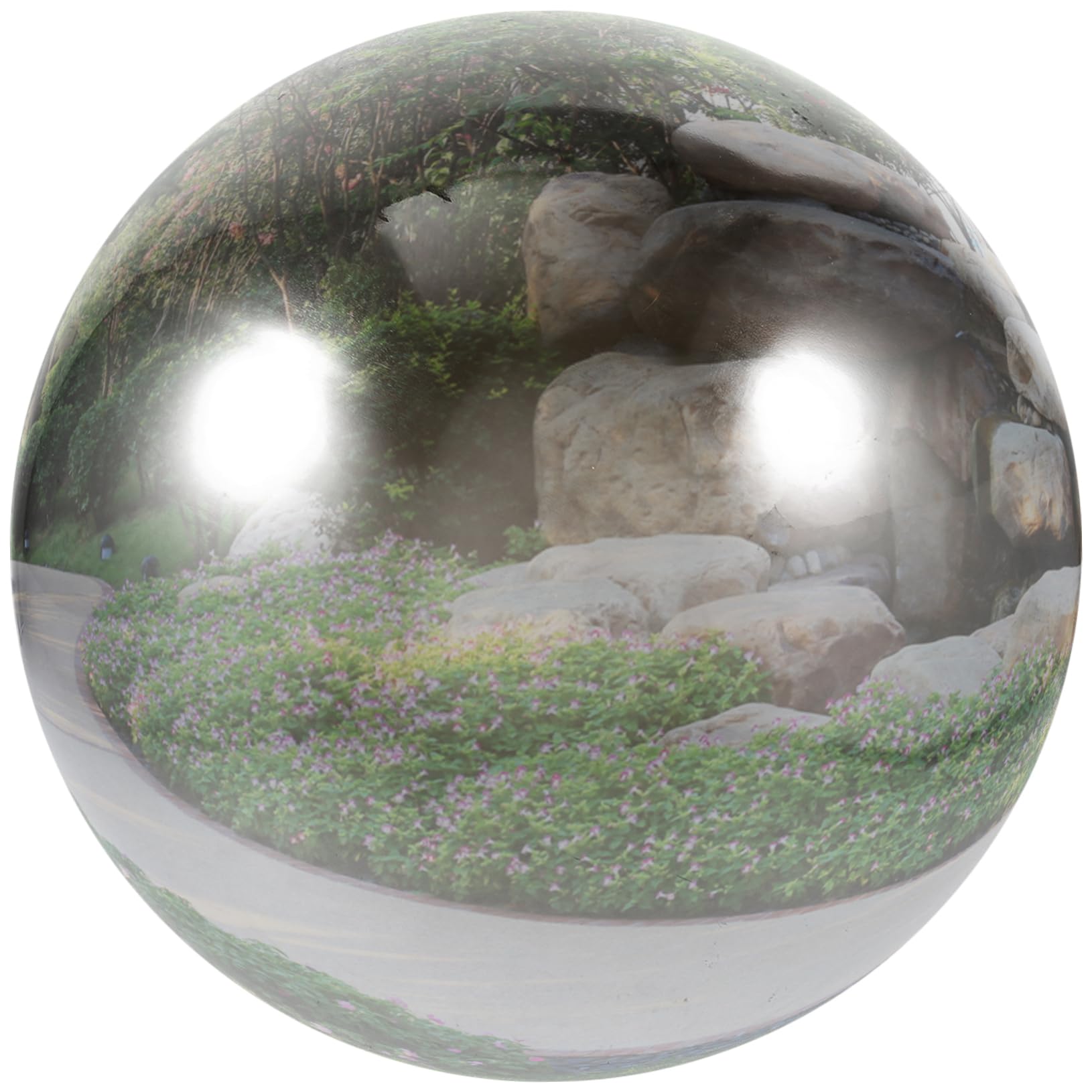 BESPORTBLE Bola De Espejo Pulido Esferas Reflectantes para Jardín Acero Inoxidable