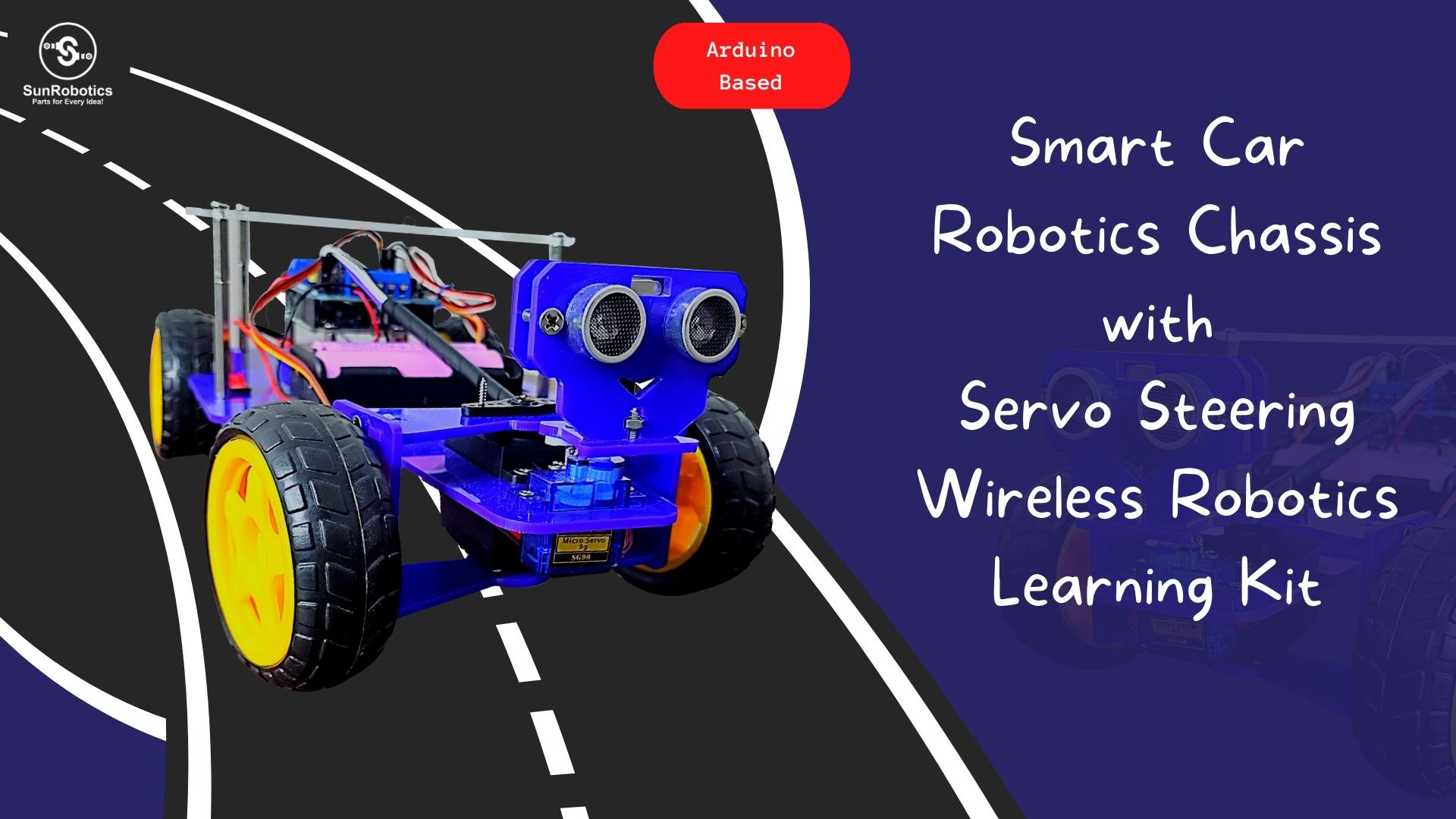 SunRobotics Arduino Based Smart Car Robotics Chassis with Servo