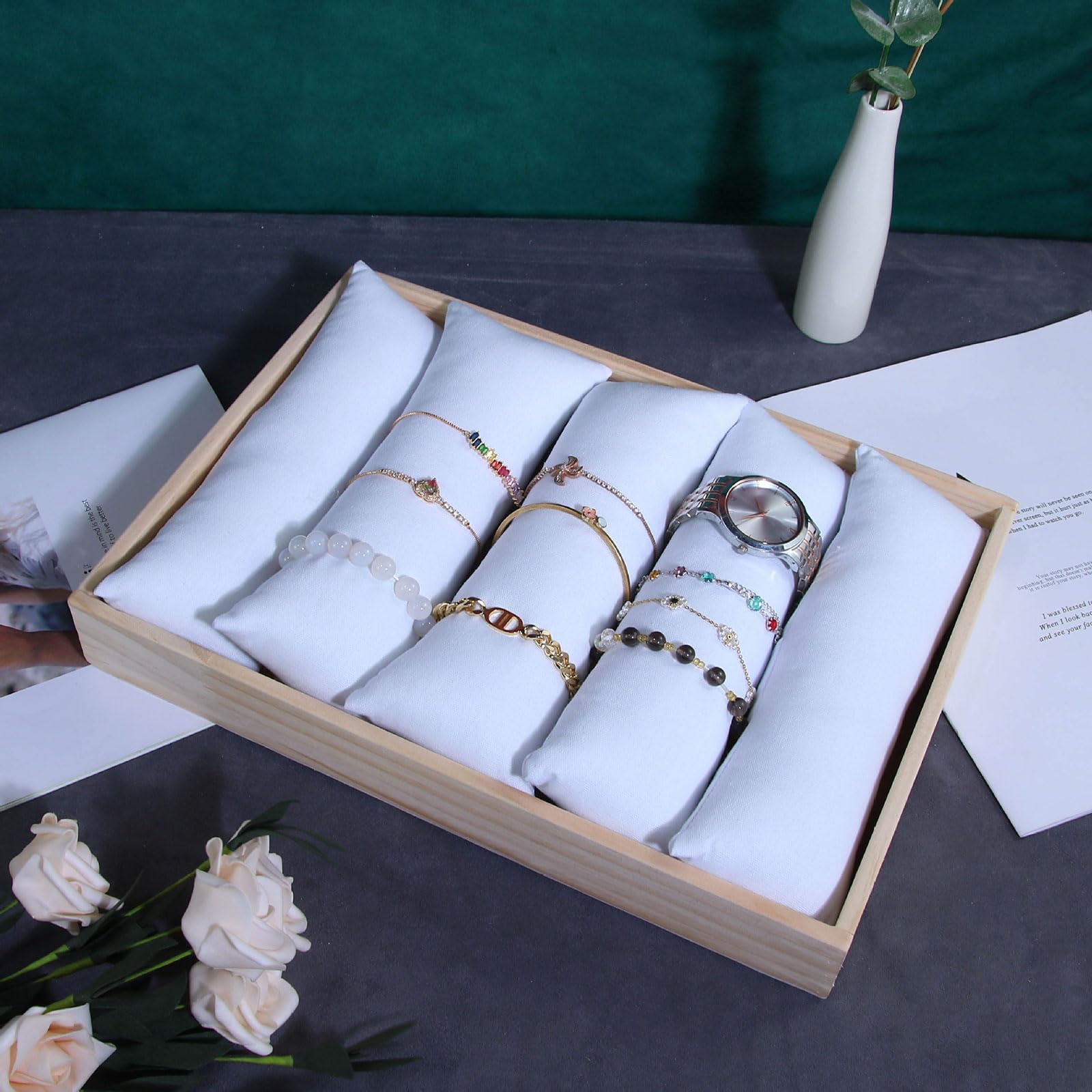 Espositore regolabile per gioielli, comodo supporto per collana e vassoio per orologi per gli amanti dei gioielli, perfetto per collane, bracciali e accessori