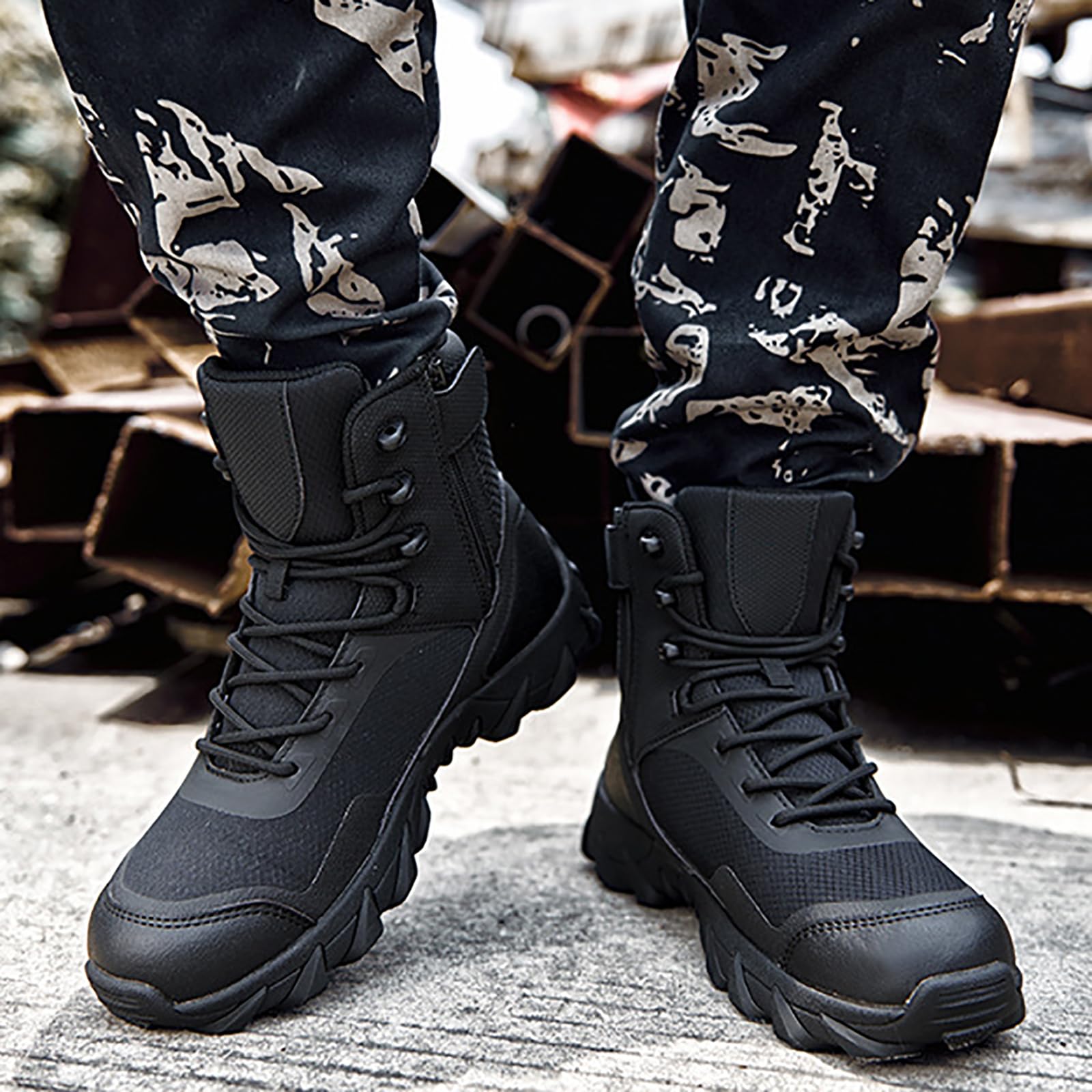 Crispi Anfibi Militari GBZLFH Scarpe Antinfortunistiche Da Uomo