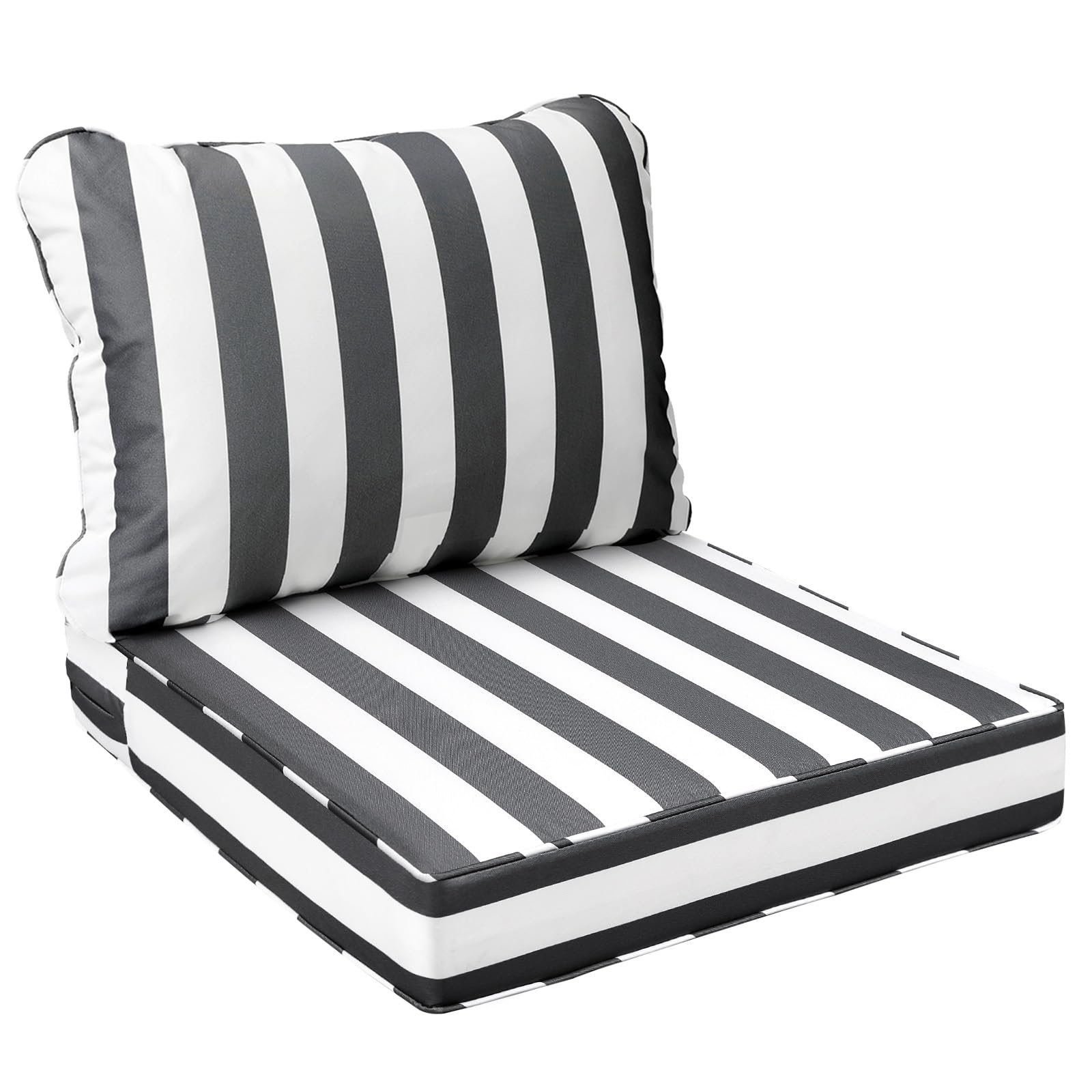 AAAAAcessories Outdoor Chair Cushions, 21 x 21 x 3 + 17 in, 1 Pack