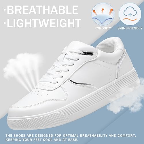 Miniatura 3 de Vepose 8001 - Tenis de moda para mujer, con cordones y soporte para el arco, zapatos de vestir para mujer