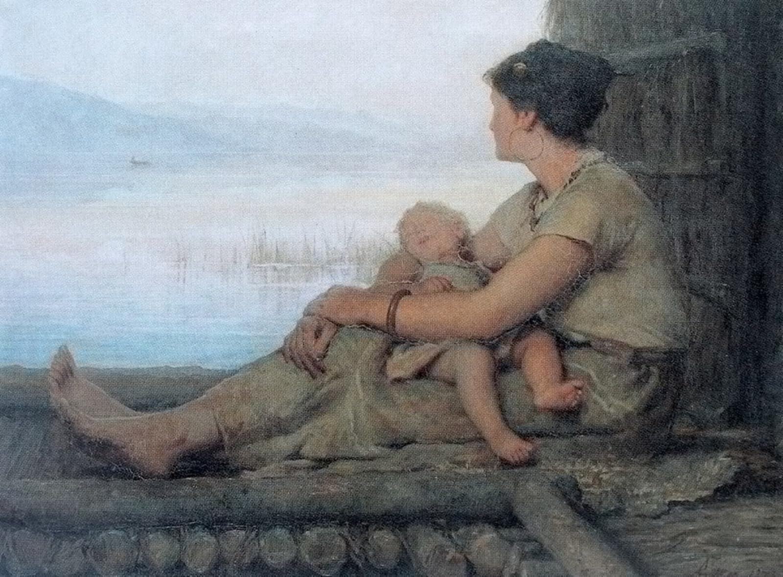 RZHRHJES Vintage Wall Art Picture on Canvas Wall Art Poster la donna del lago Albert Canvas Poster for Home Decor 60x90cm