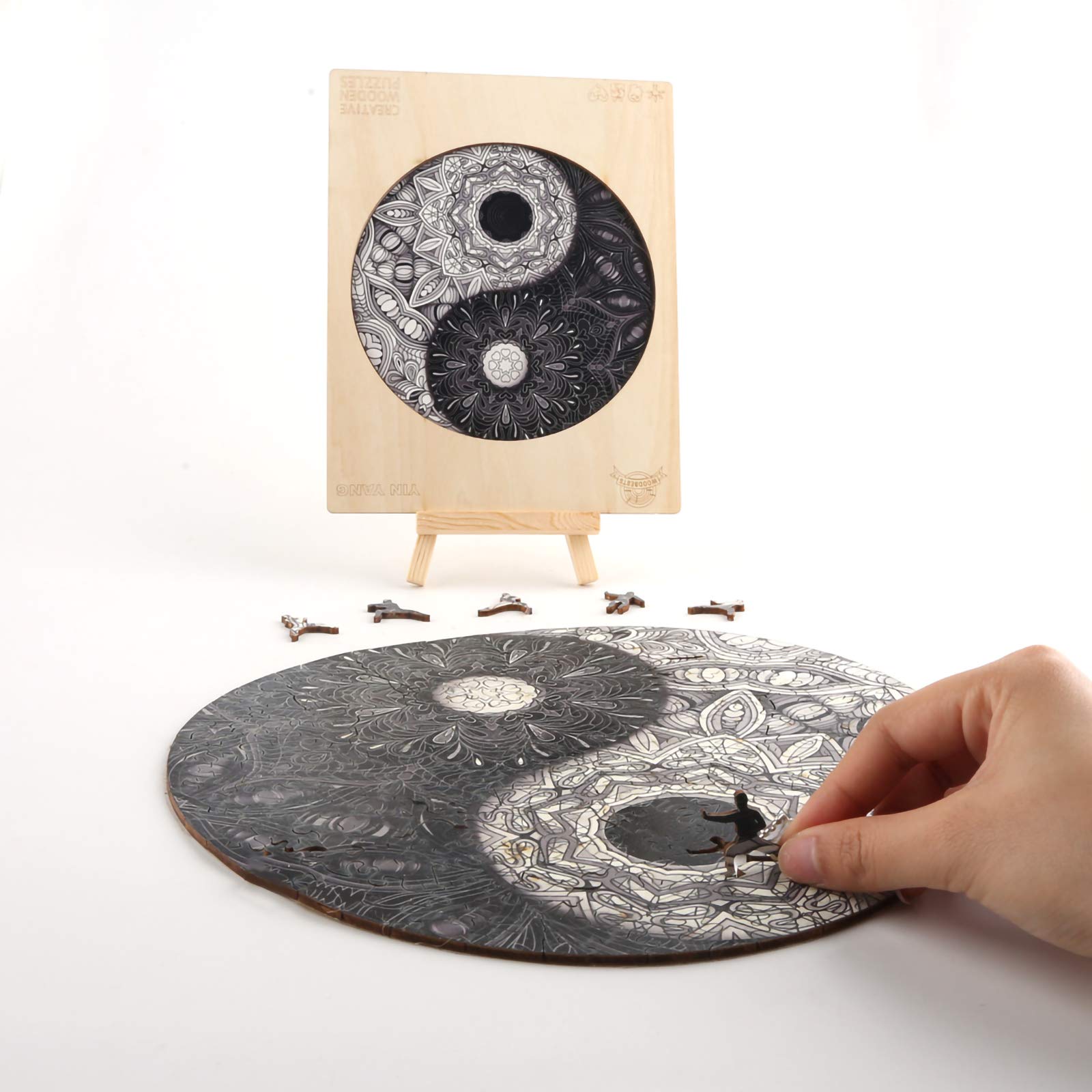 Holzpuzzles für Erwachsene und Kinder, Yin Yang Wooden Puzzle Holzpuzzle Einzigartige Tierform Puzzleteile, Konstellation Holz-Puzzle, Puzzle aus Tierteilen 759 Stück (XL-50.8 * 50.8cm)