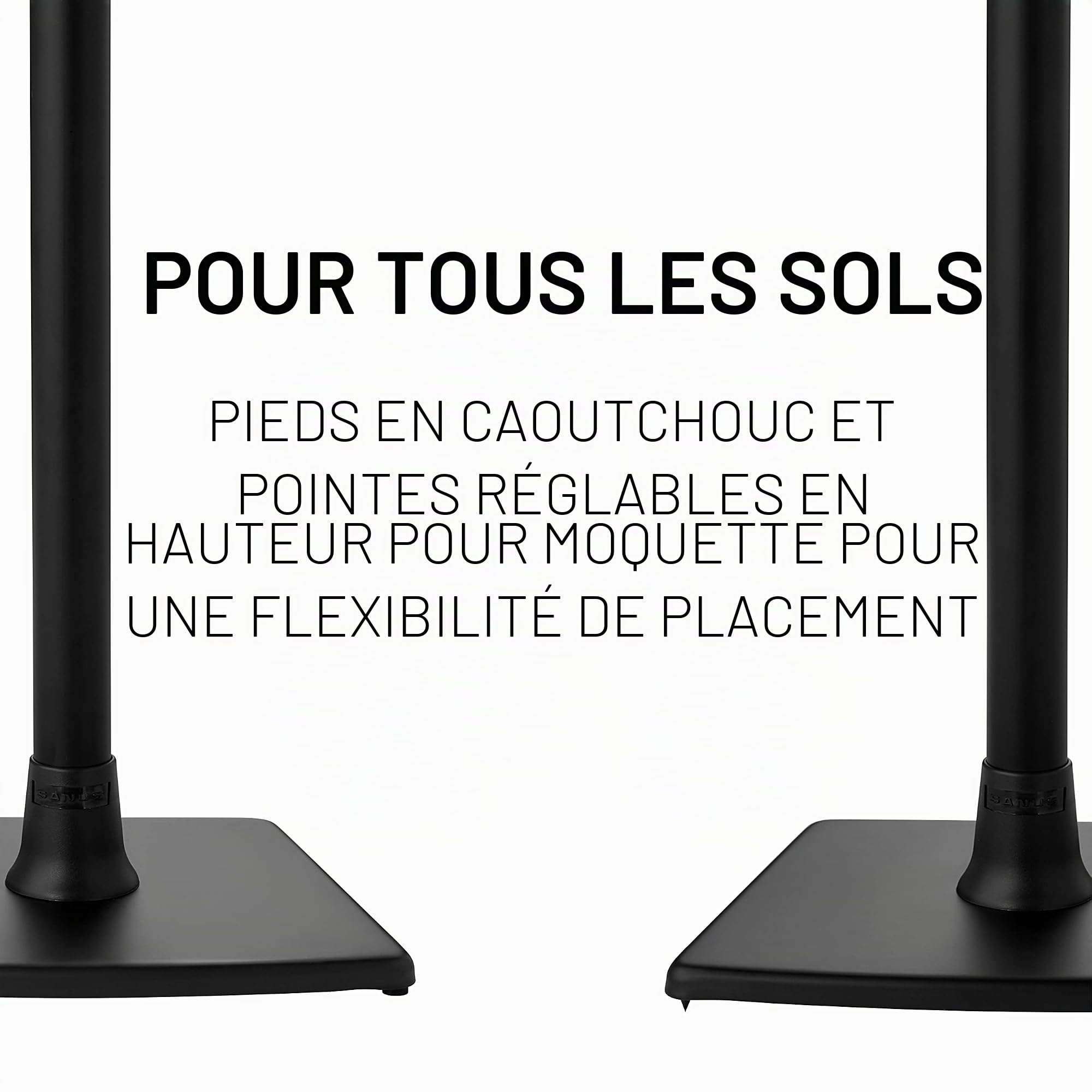 Sanus WSSE12 Lot de 100 Pieds d'enceinte à Hauteur Fixe pour Sonos Era 100 Paires