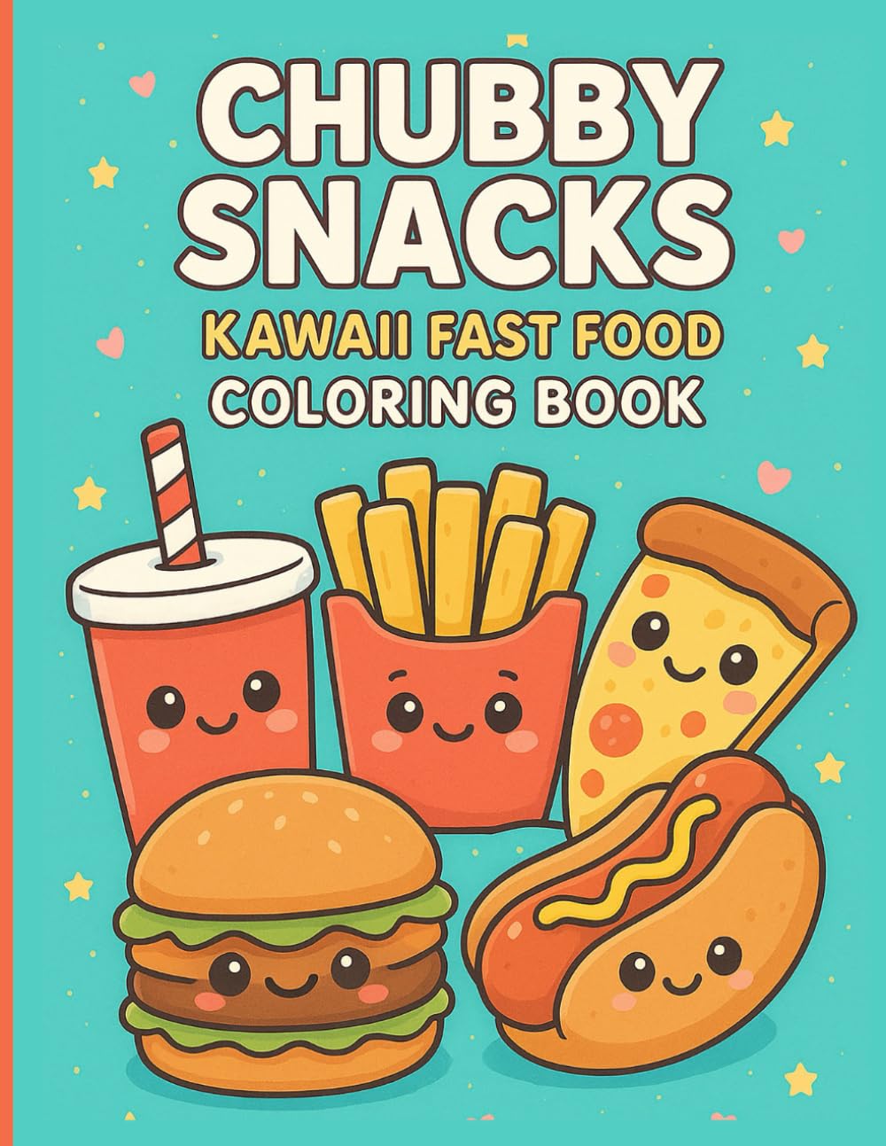 Chubby Snacks Kawaii Fast Food: Coloring Book