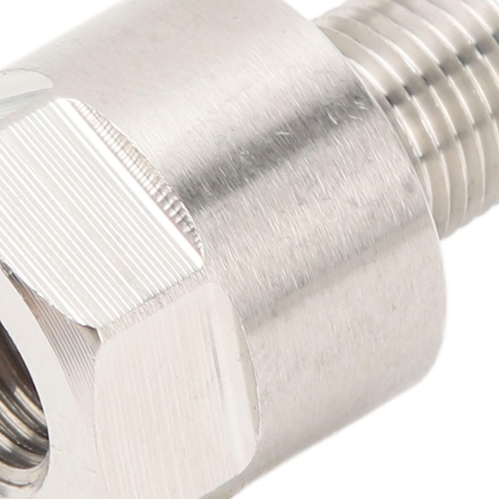 Aramox Adattatore per Manometro Dell'Olio, 1/8 Pollici NPT Maschio a M10x1,0 Femmina per Decollo del Manometro della Pressione Dell'acqua