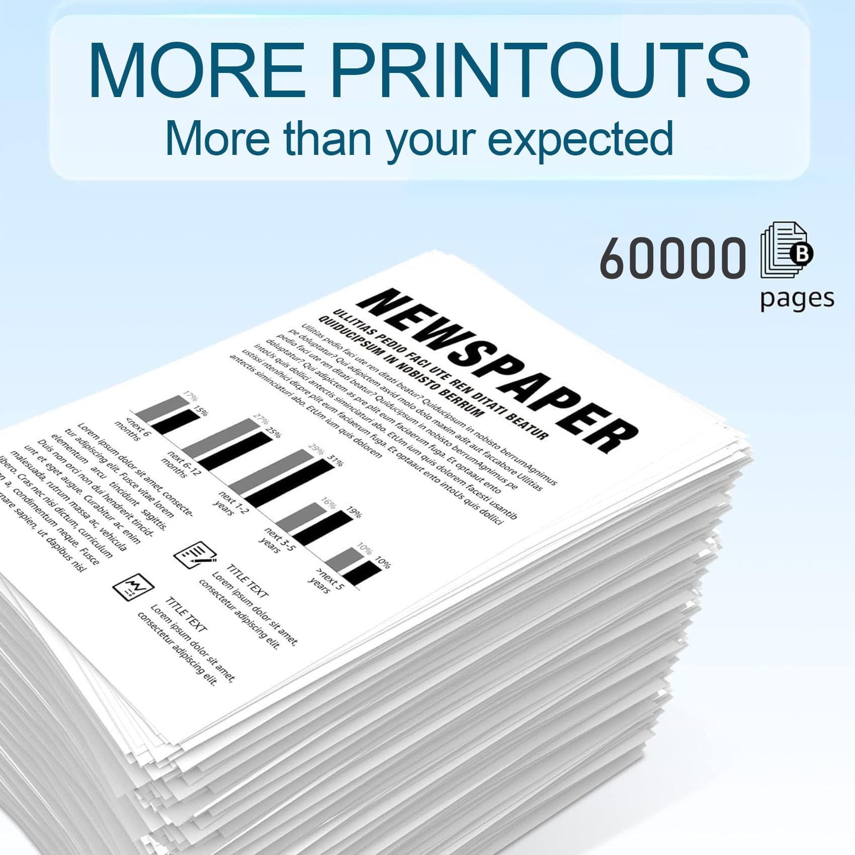 Unità tamburo 50F0Z00 per Lexmark MS310 MS312 MS315 MS410 MS415 MS510 MS610 MX310 MX410 MX510 MX511 MX610 MX611 Stampanti,3PC-Black