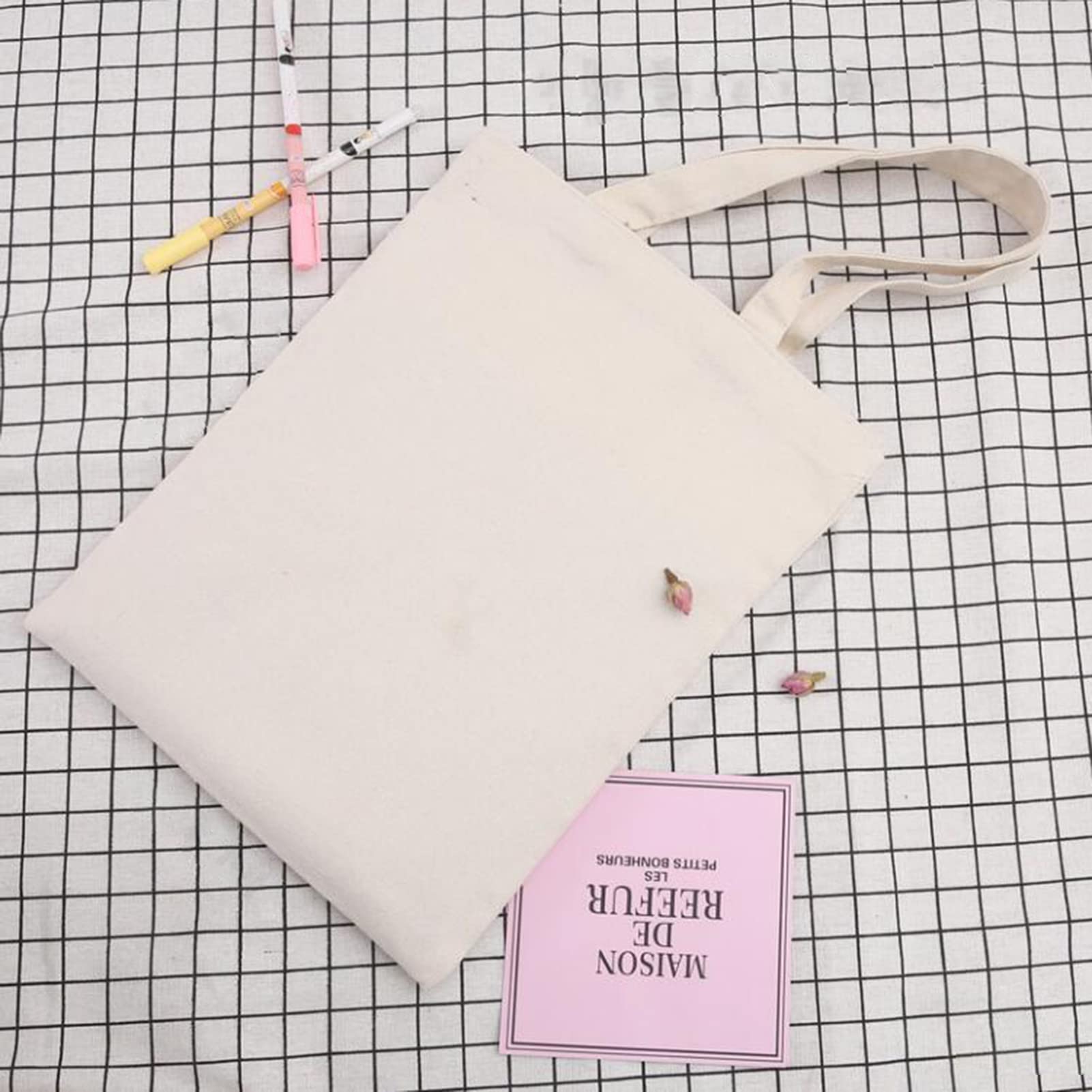 10 szt. płócienna torba torebka duża pojemność jednolity kolor składana wielokrotnego użytku lekka torba na zakupy torba materiałowa torba na ramię
