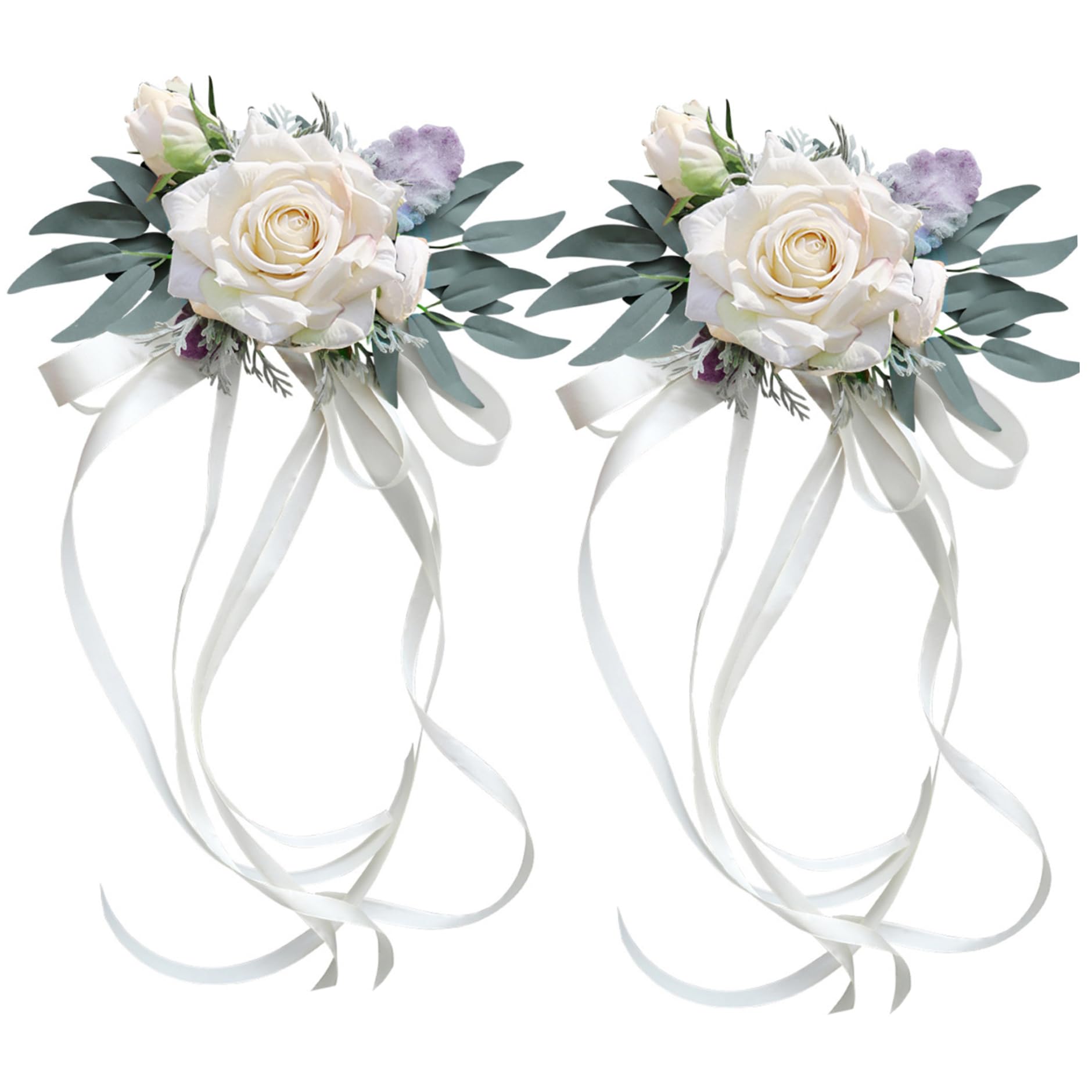 Fleurs de mariage sans traces : kit déco de voiture à ventouses