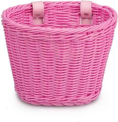 Miniatura 8 de Cesta de bicicleta, tejida a mano, gruesa, resistente, multifuncional, resistente, con soporte de carga, fácil instalación, almacenamiento de