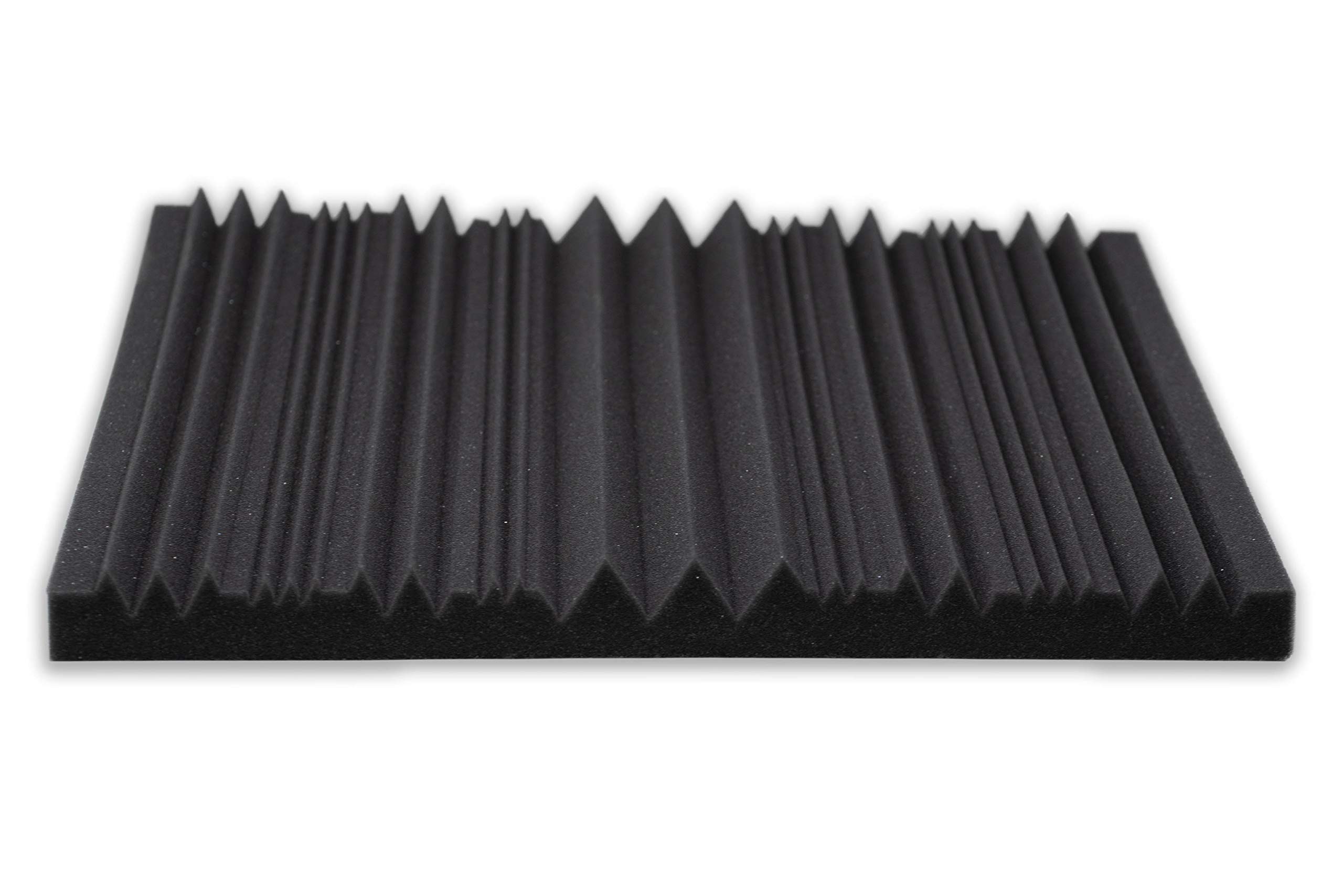 Keyhelm | Pannelli Fonoassorbenti ECG | 50x50x altezza 4cm D25 Grigio antracite | Pacco da 20 (5mq) | Correzione Acustica medio-alte frequenze | Studi di registrazione