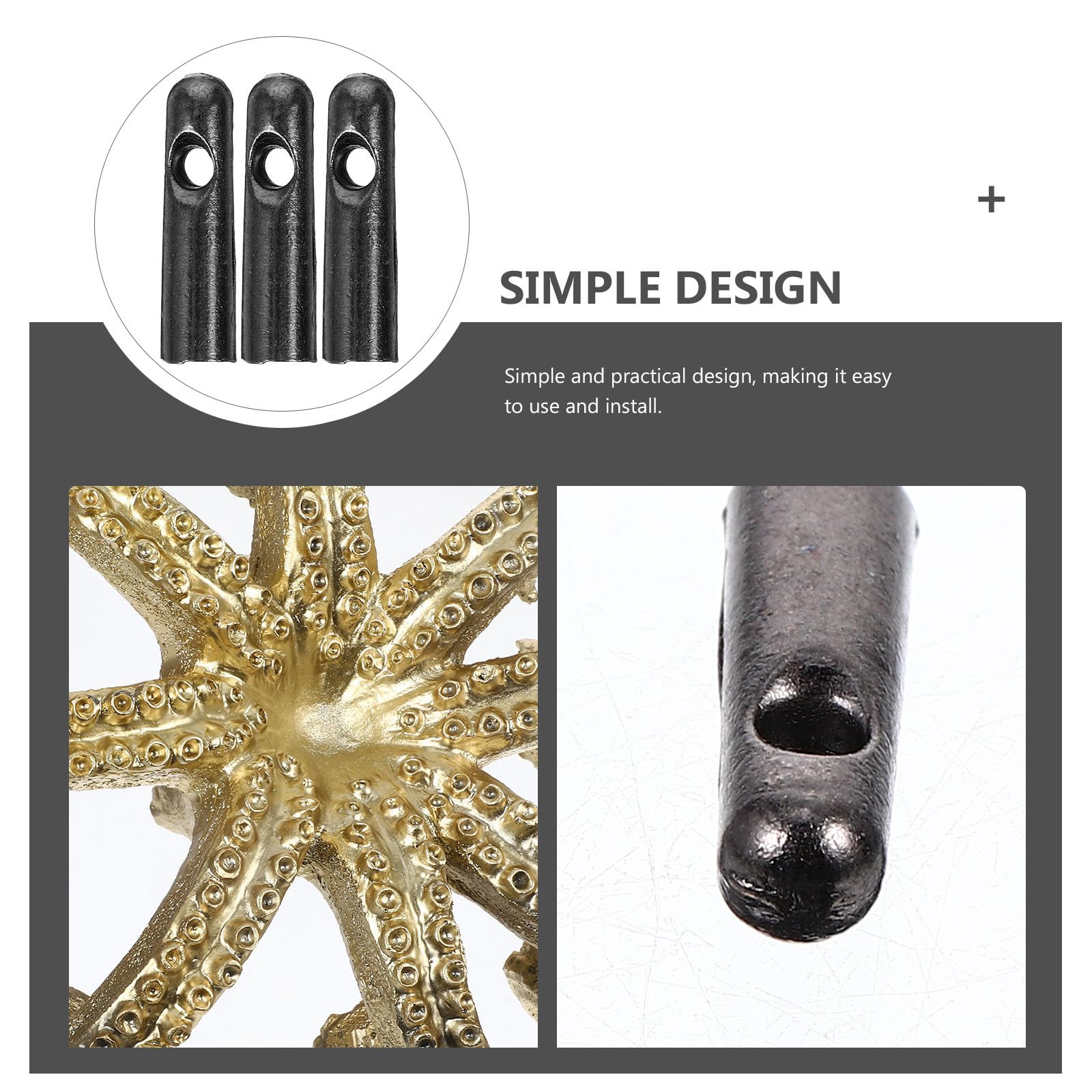 MAGICLULU Metall Regenschirm Ersatzteile für Sonnenschirm 10 Stück Schirm Schwanzperlen Zubehör zur Regenschirmreparatur Leicht zu Reinigen Vielseitig Einsetzbar für Sonnenschirm Upgrades