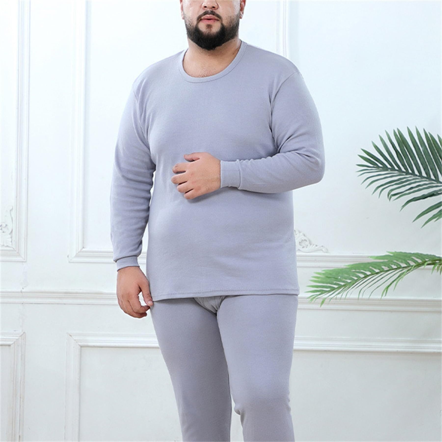 Conjunto térmico de ropa interior for hombre, capa base térmica de invierno