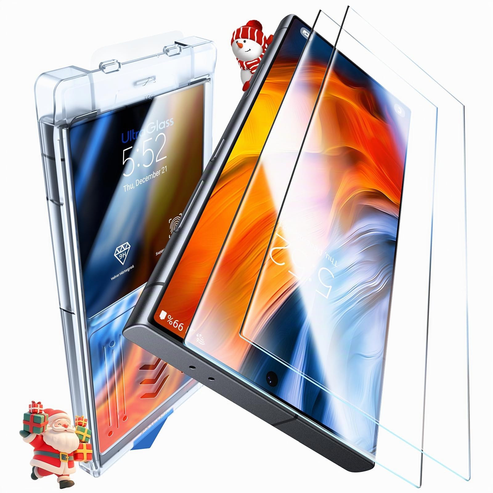 UltraGlass Unbreak TOP 9H+ Panzerglas Schutzfolie für Samsung Galaxy S24 Ultra [Militärqualität, bruchsicher und langlebig] S24