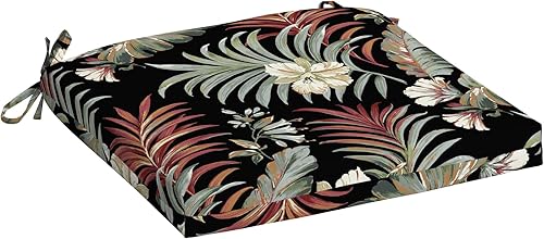 Arden - Cojín para silla, 19 x 18 pulgadas, resistente a la lluvia y a la decoloración, para comedor, Adirondack y sillas mecedoras de exteriores,