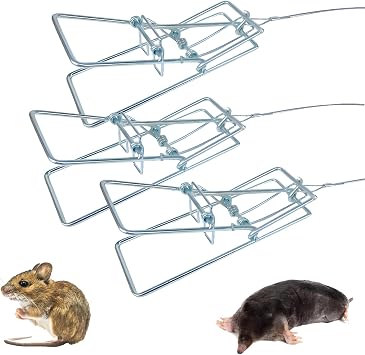 3-Pack Galvanized Steel Mole Scissor Trap High-Efficiency Lawn Mole Trap Reusable Quick Capture Outdoor Use Easy SetupLarge