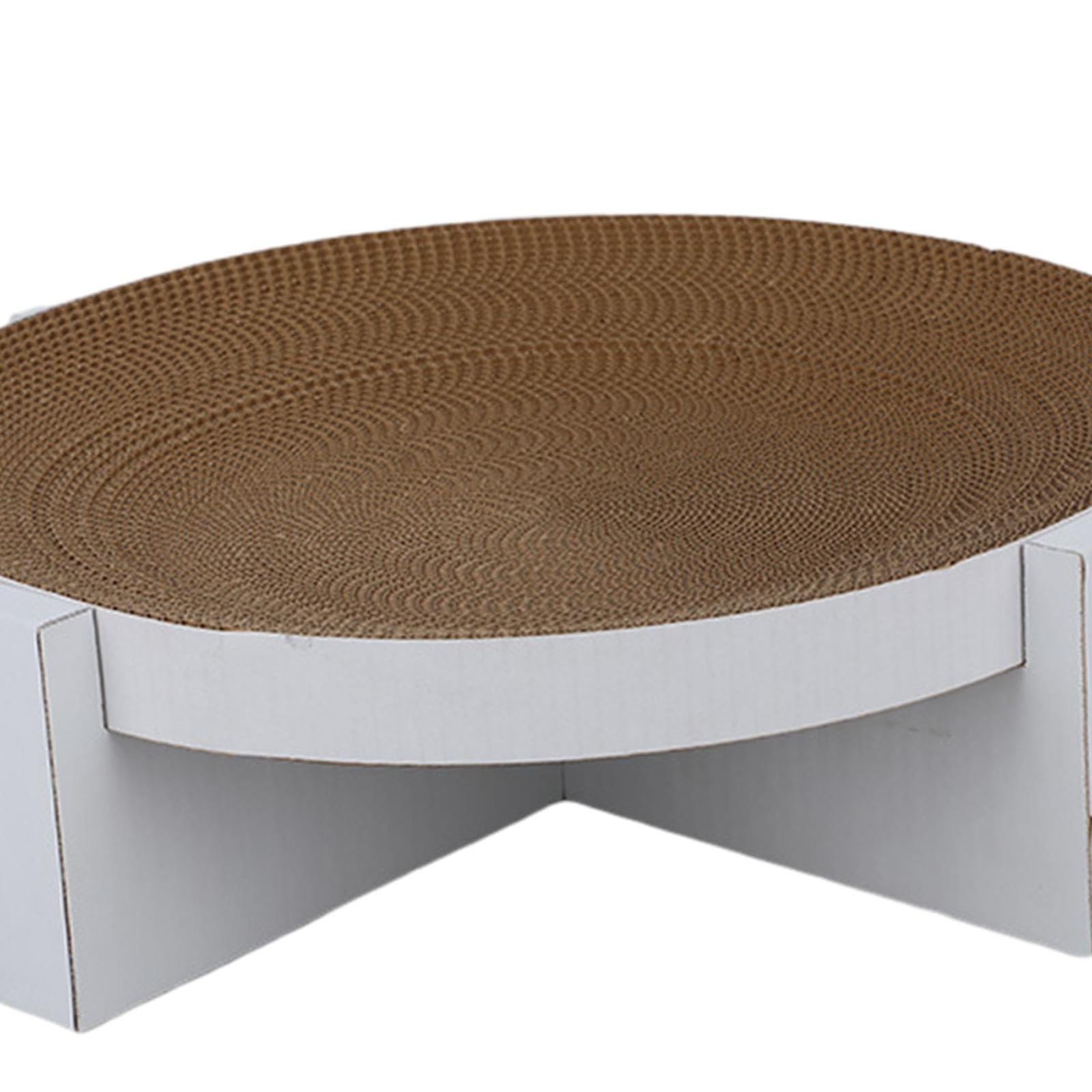 kowaku Cama rascadora de cartón para Gatos, Cuenco rascador para Gatos, Muebles de protección, Juguete de Entrenamiento, Tablero rascador
