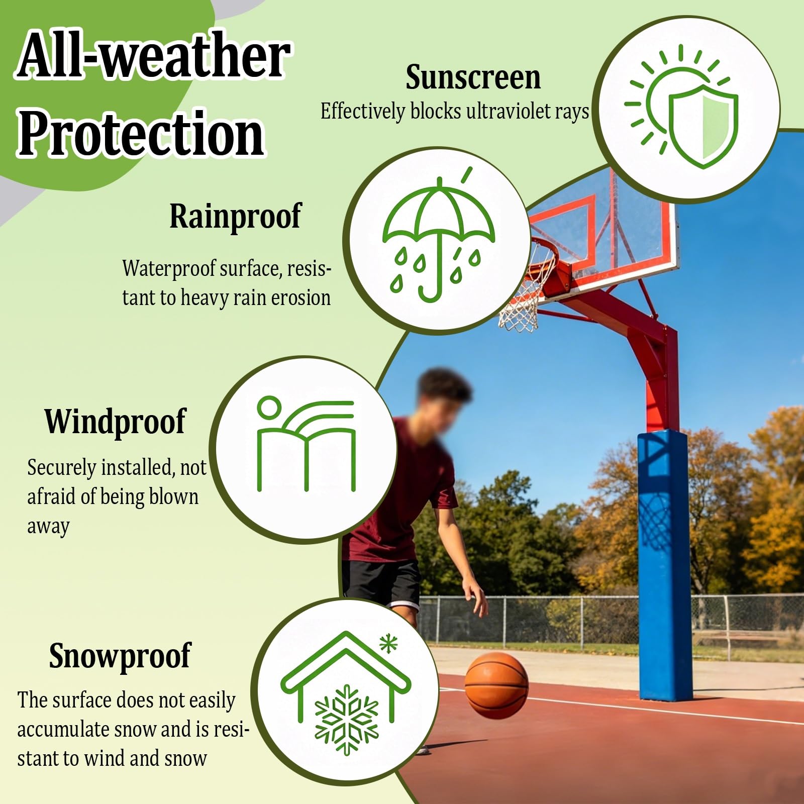 Protector Universal Para Postes De Canasta De Baloncesto,Cubierta De Seguridad 4 Lados Contra Impactos,Cojín Acolchado Impermeable,Para Gimnasio Escuela Garaje(Orange,13x13in(33x33cm))
