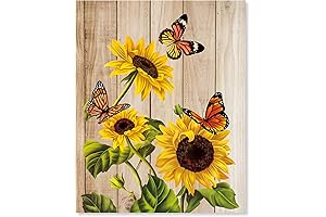 Wodison DIY Acrylic Sunflower Painting Kit - Perfect for Beginners and Home Decor