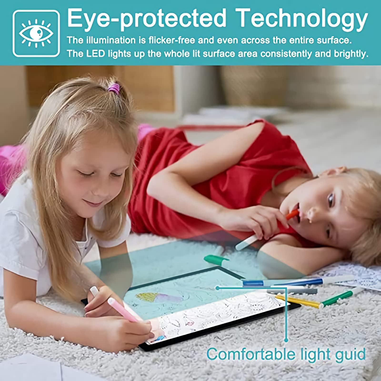 LED-Leuchttisch A4 A3 A2 A1 Lichtpad Voll Dimmbares LED-Licht Ultra Super Thin Lightpad Light Box Zeichenbrett, LED-Kopiertafel Für Künstler, Animation, Zeichnen, Skizzieren, Animation,A1