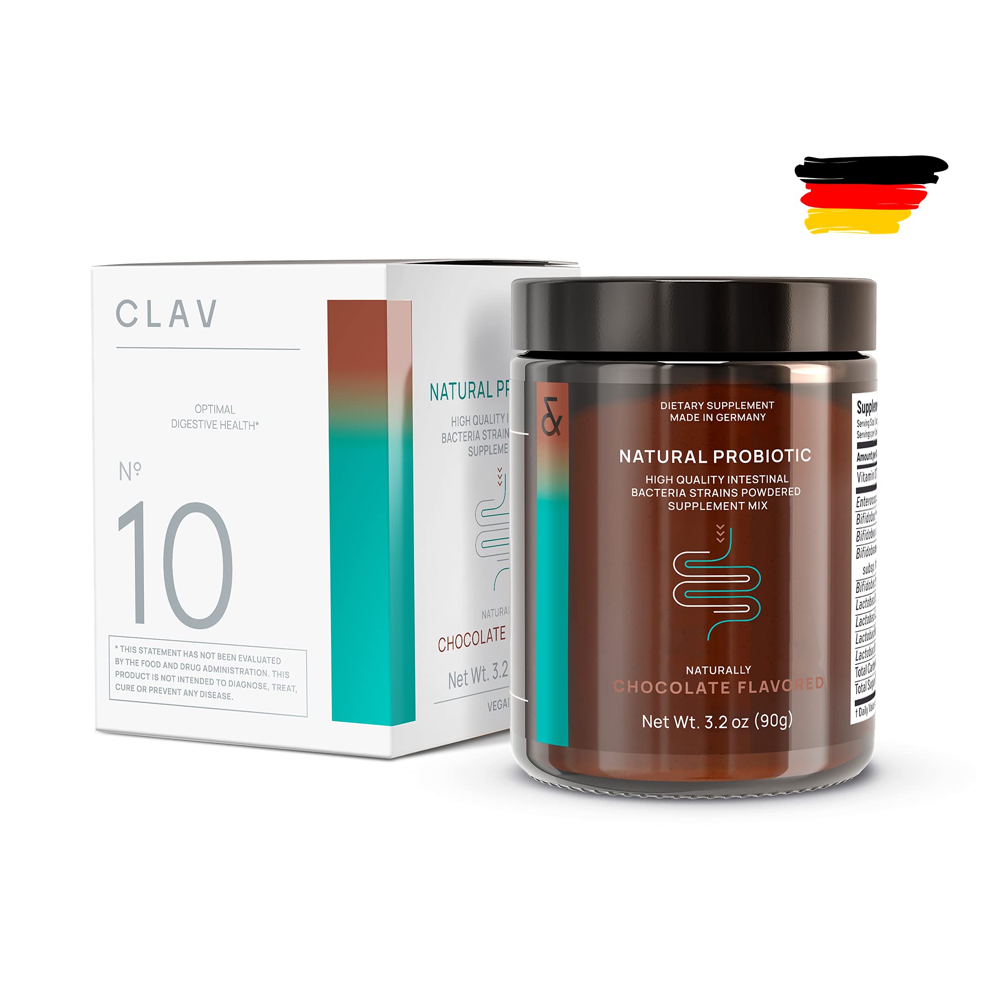 Buy Vegan Probiotics for Digestive Chocolate Flavored Prebiotic and