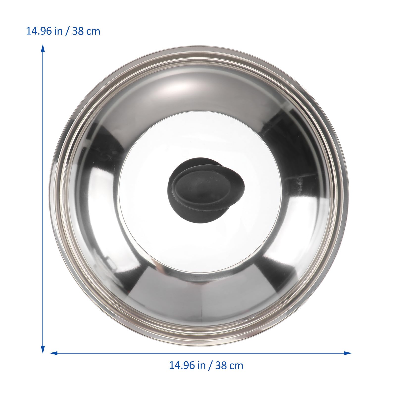 PRETYZOOM Coperchio in Inossidabile Protezione Antispruzzo per Pentola Grande Facile da Sollevare e Mantiene Cibo Caldo, Design per Cucina