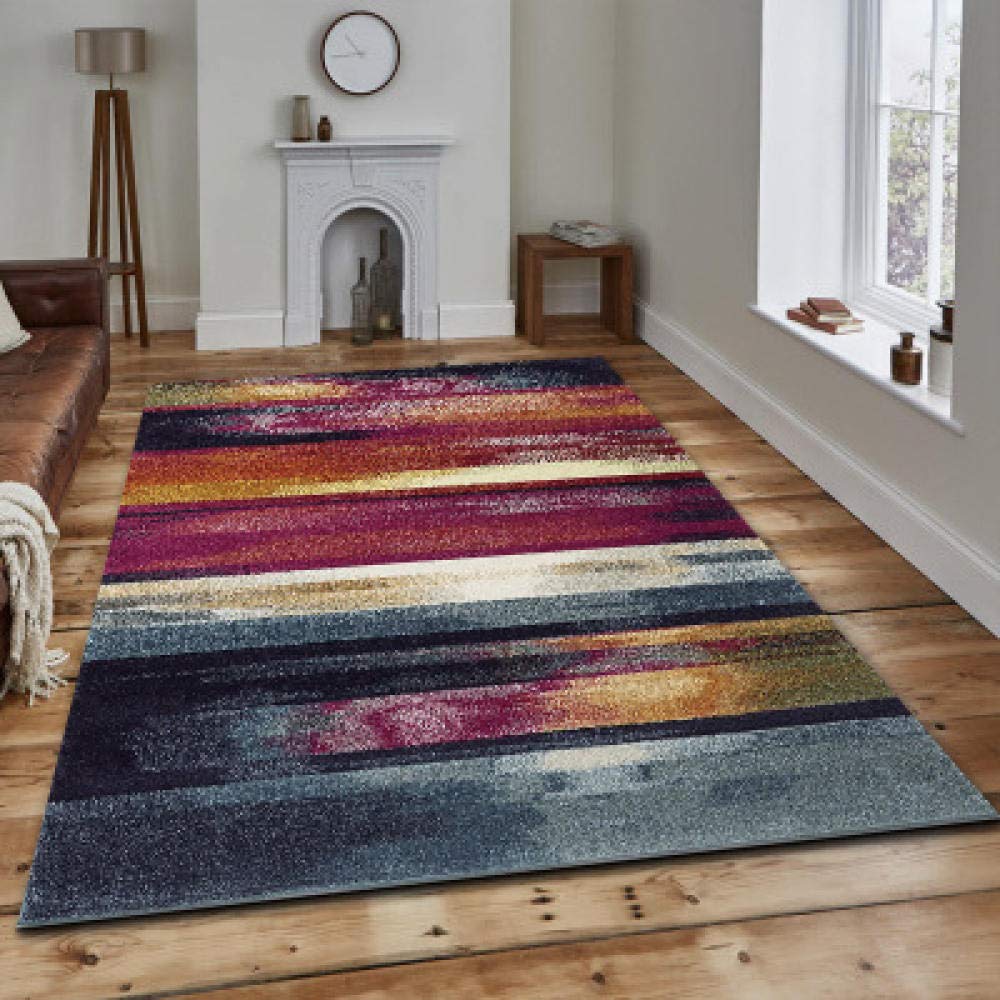 Tapis durable entretien facile 140x200cm antidérapant contre les sols froids et glissants