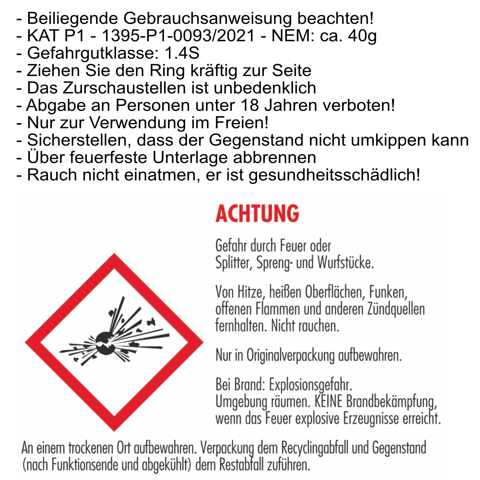 Rauchkörper Smoke Grenades 80 Sekunden im 5er Pack in Rot Blau Gelb Grün Orange Lila Grau Weiß von NICO Europe mit Anhänger (Weiß)