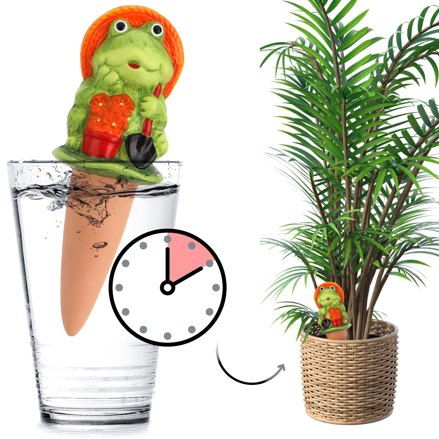 Sfere Per Irrigazione, Set Da 4, Per Piante E Fiori, Irrigatori Per Ufficio Vacanza 6cm In Vetro Verde 86472957