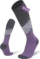 FITRELL Merino Wool Ski Socks 2/3 Pack - Full Cushion Knee-High Warm Socks for Snowboarding Skiing Men Women