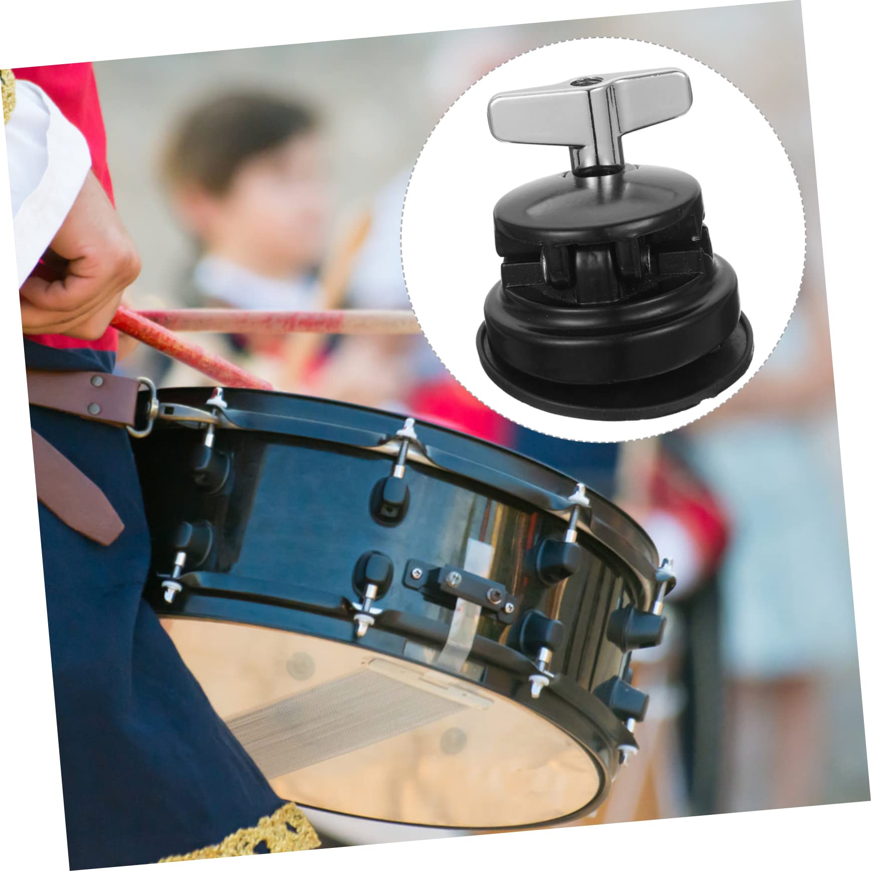 UPKOCH Support de Montage pour Tom en Fer Argenté Réglage Facile et Transfert Sonore, Accessoire pour Batterie Noir Compatible Kit de Percussion