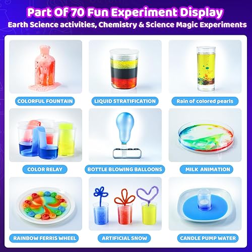 Miniatura 3 de Kits de ciencia para niños  Kit de ciencia de 70 experimentos para niños de 4 a 12 años, juguetes educativos de ciencia STEM, regalos para niñas y