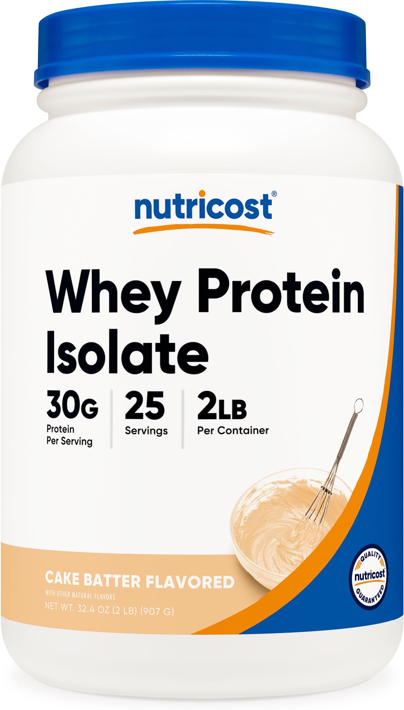 Whey Protein Isolate Powder (Cake Batter, 2LBS)