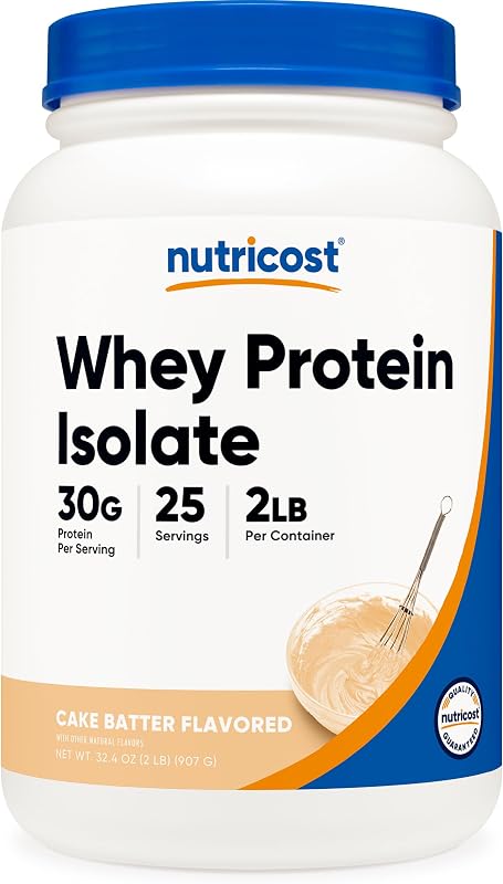 Nutricost Whey Protein Isolate 2 LB Churro Flavored - GMO-Free, Gluten-Free