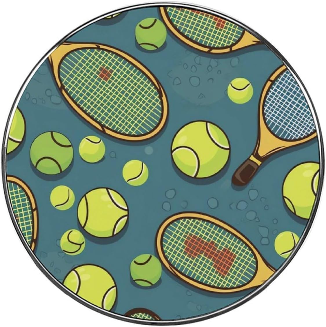 Funny Tennis Racquets and Tennis Balls Fridge Magnets, Beautiful Alloy Refrigerator Magnets Decorative Fun Magnetic Fridge Stickers Whiteboard Cabinet Locker Magnets for Home Decoration Accessories