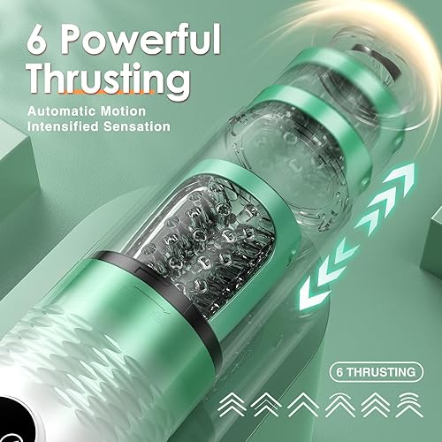 Miniatura 49 de Masturbadores machos de succión automática: 7 vibraciones y succión mejoradas, manos libres, bolsillo para coño macho, con textura realista 3D