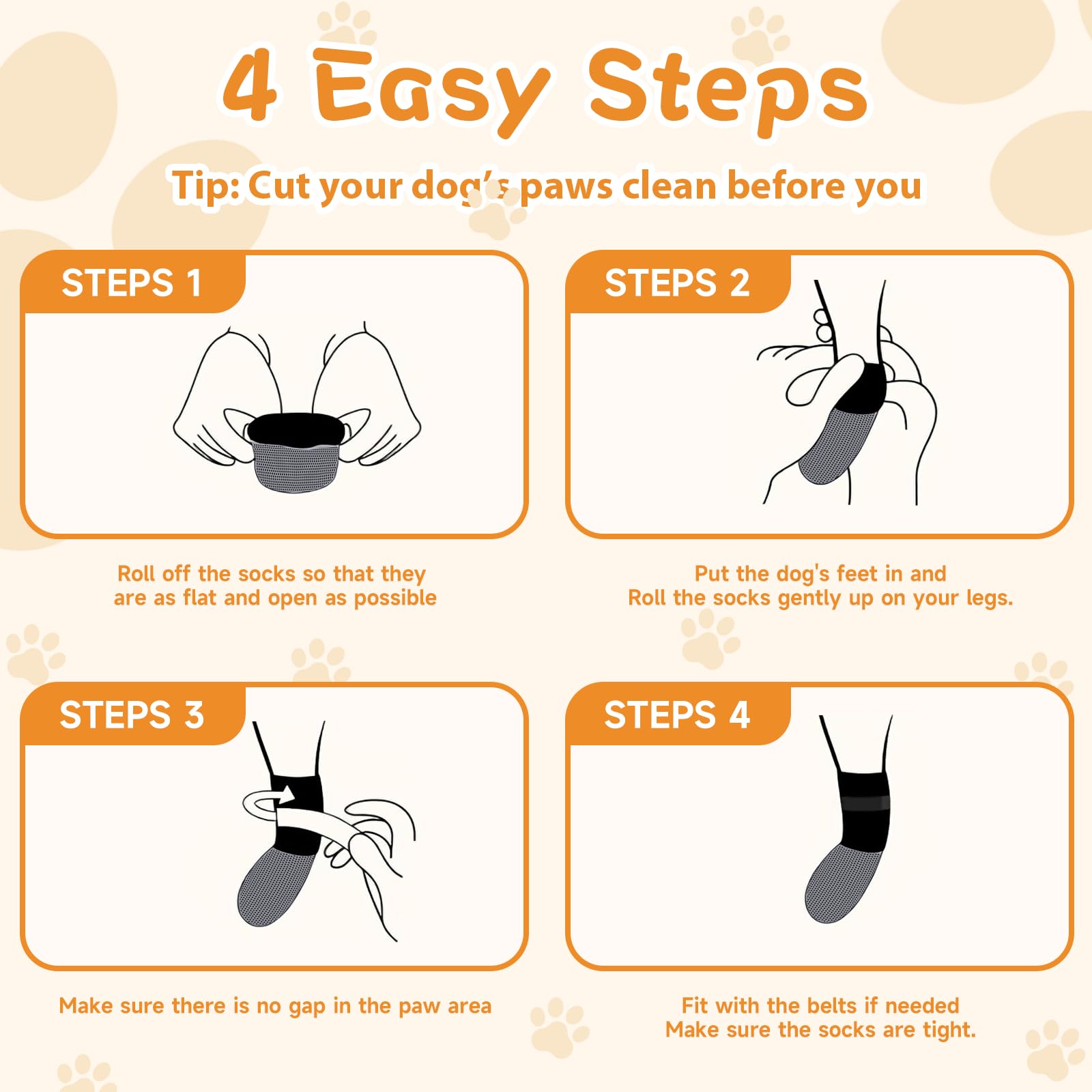 Dog Paw Wound Recovery Boot, Breathable Dog Bootie for Injured Paw, Anti-Slip Dog Shoe with Self-Adhesive Strap, Protector for Outdoor Walking & Keep Dogs from Licking Wounds (S) - 4