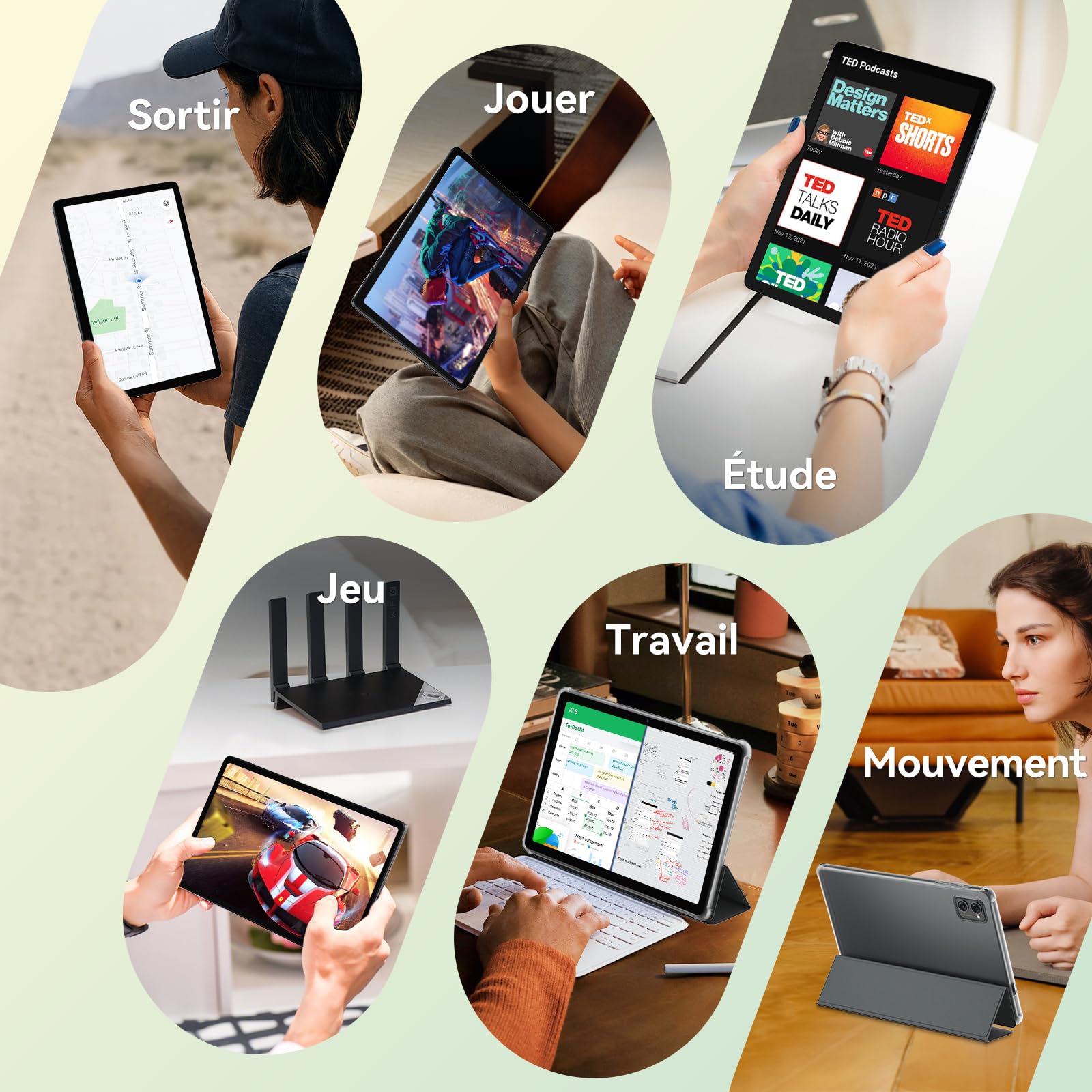 Tablette 10 Pouces, Android 16 Tablette avec Clavier, 24Go RAM + 256Go ROM | GMS Tablette Tactile, 5G Wi-FI, Gemini AI, 5000mAh, 8 MP+5 MP, GPS