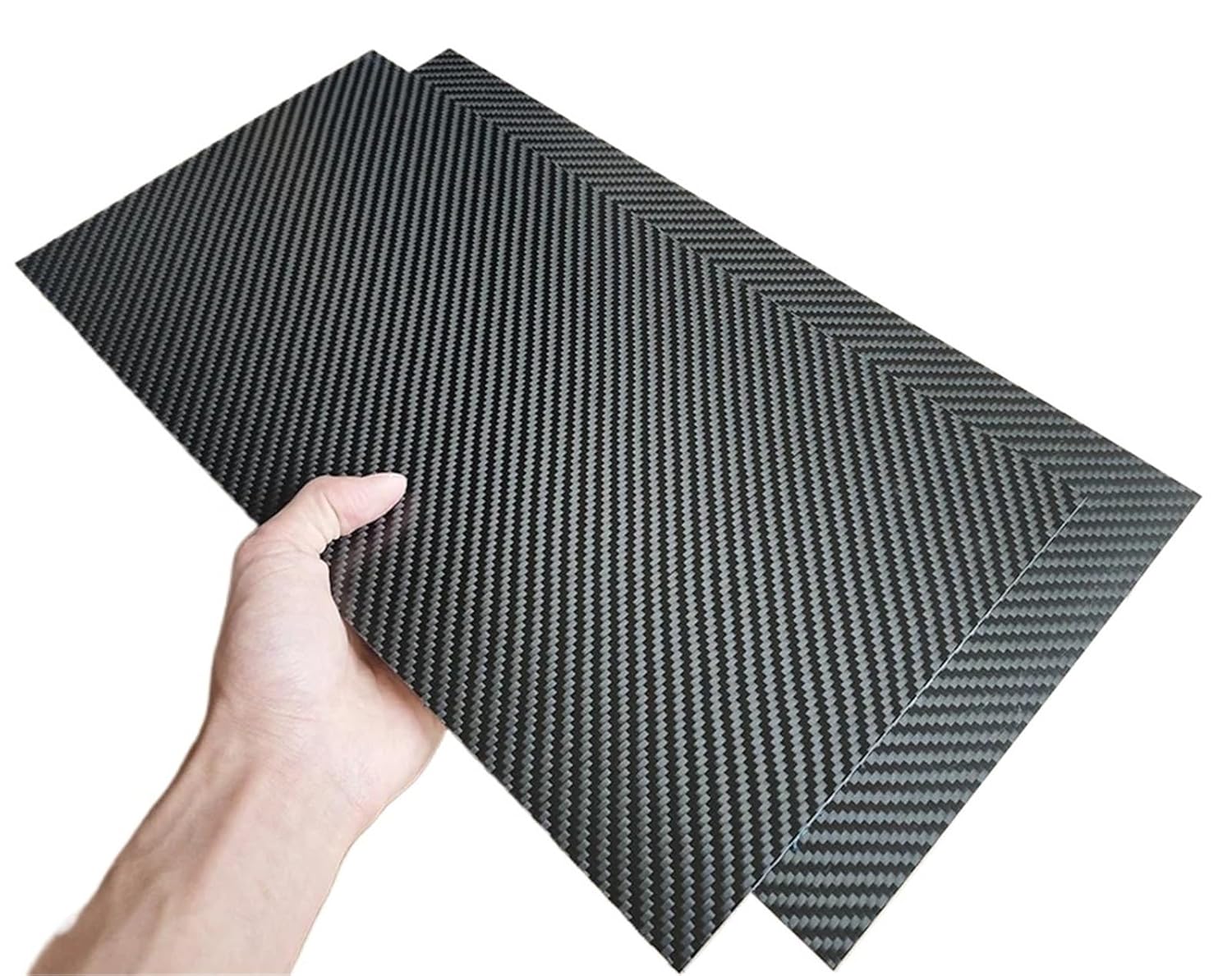 200x400mm 3K Pure Carbon Fiber Board Sheet High Hardness Composite Materials Laminate Carbon Plate Thickness 0.5-6mm Glossy&Matt(5.0mm Twill Matte)
