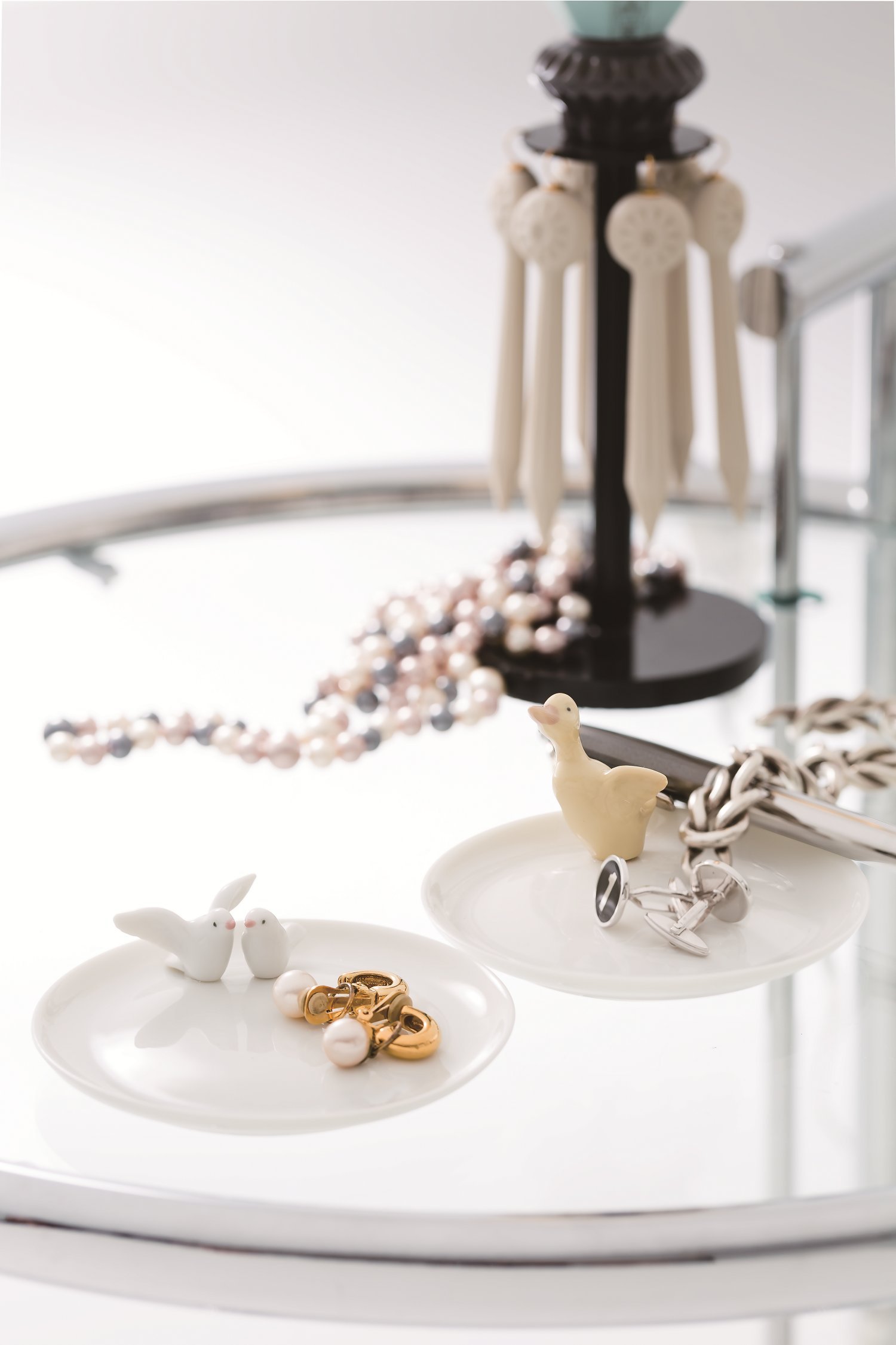 Amazon.co.jp: リヤドロ LLADRÓ 人形 アクセサリートレイ 鳩