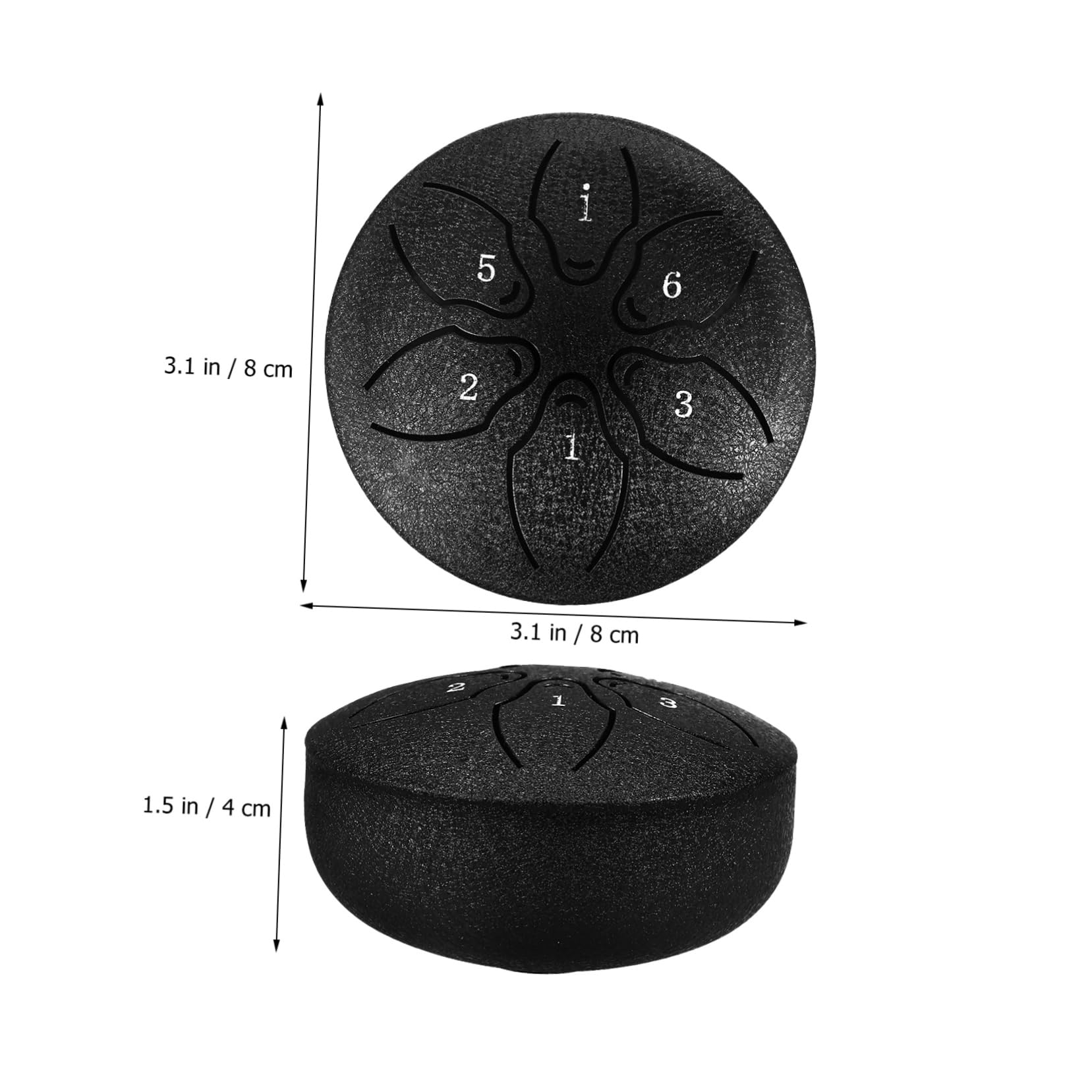 ULDIGI Garden Rain Drum 6 Note Tongue Drum Portable Hand Percussion for Boys and Girls and Adults with Mallets and Music Guide