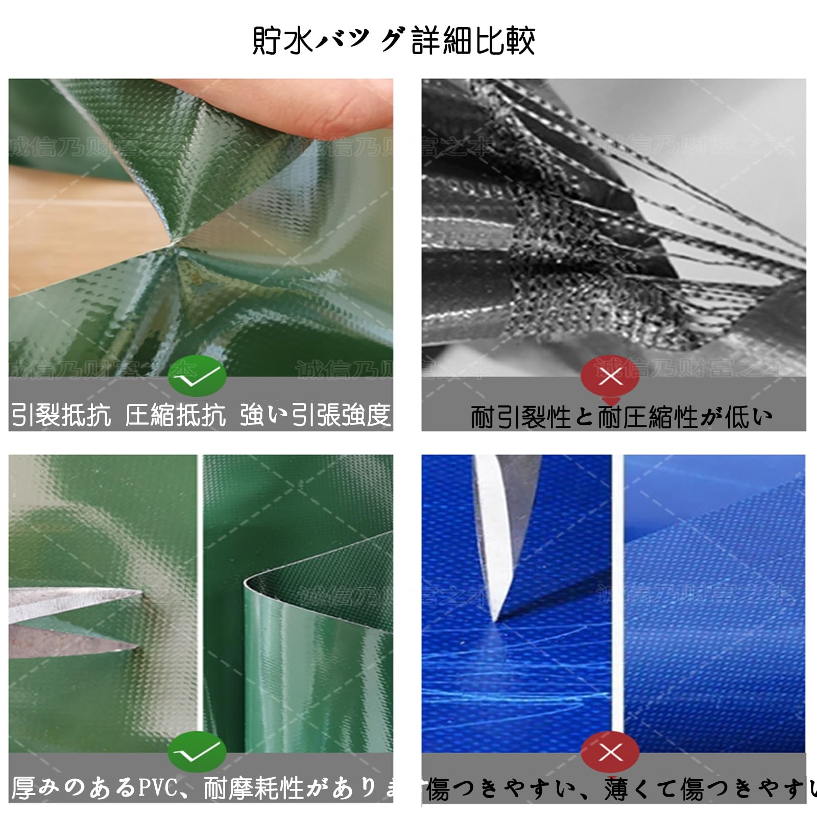 Amazon.co.jp: ポータブル水貯蔵タンク, い折り畳み式水貯蔵バッグ