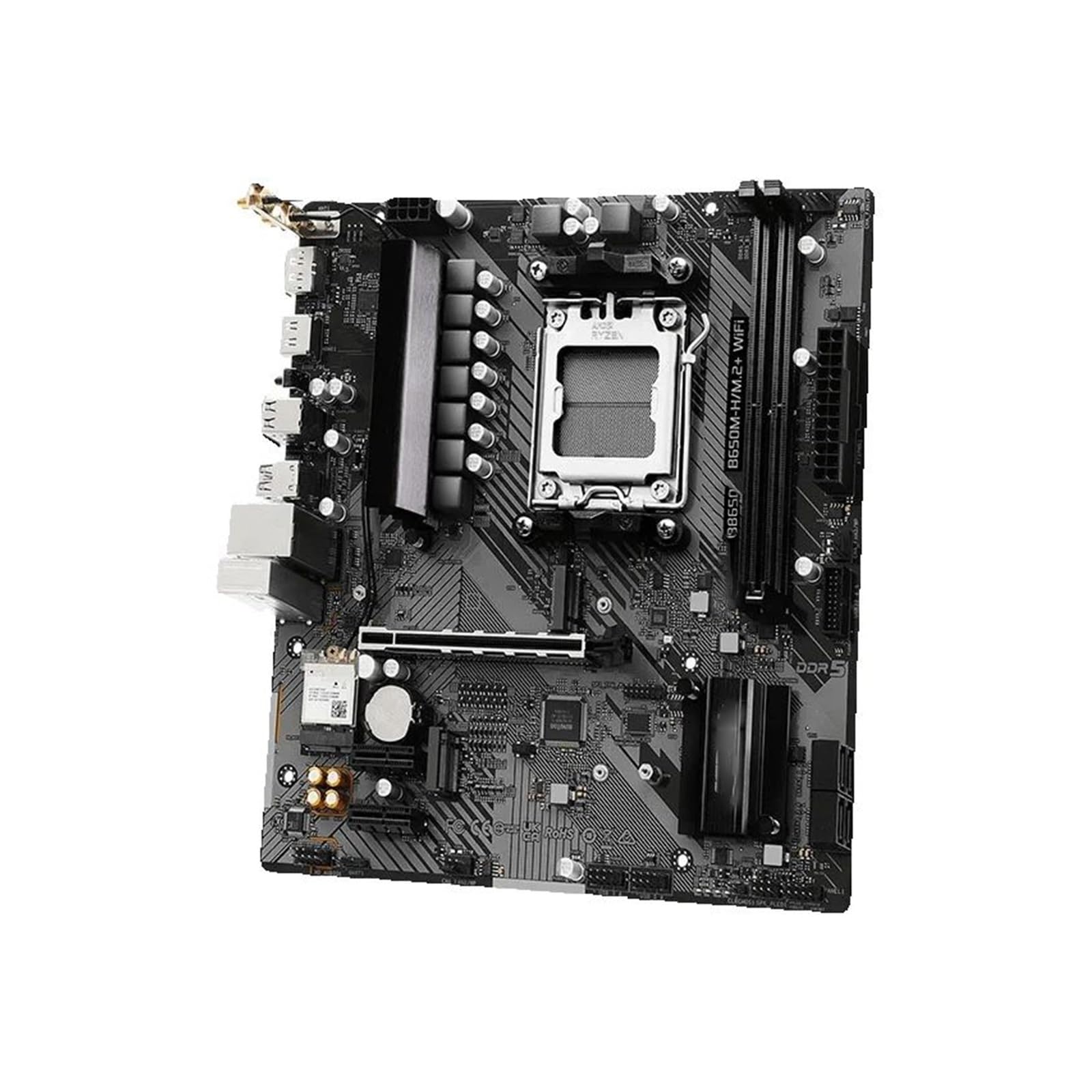 Placa Madre Fit For Asrock B650M-H/M.2+ WiFi Micro-ATX B650, procesadores CPU Serie Ryzen 7000/8000/9000, Placa Base AM5