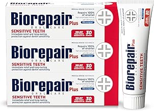 BioRepair Fast Sensitive Enamel Repair Toothpaste - Fluoride-Free for Hypersensitivity-MicroRepair Gum Health – Sensitive Teeth for Regular Use(Pack of 3)