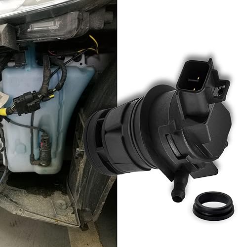Middrivr Bomba para Lavaparabrisas, 85330-60190,85330-AE010 Bomba de Limpiaparabrisas con Arandela, Bomba de Limpiaparabrisas Estándar para
