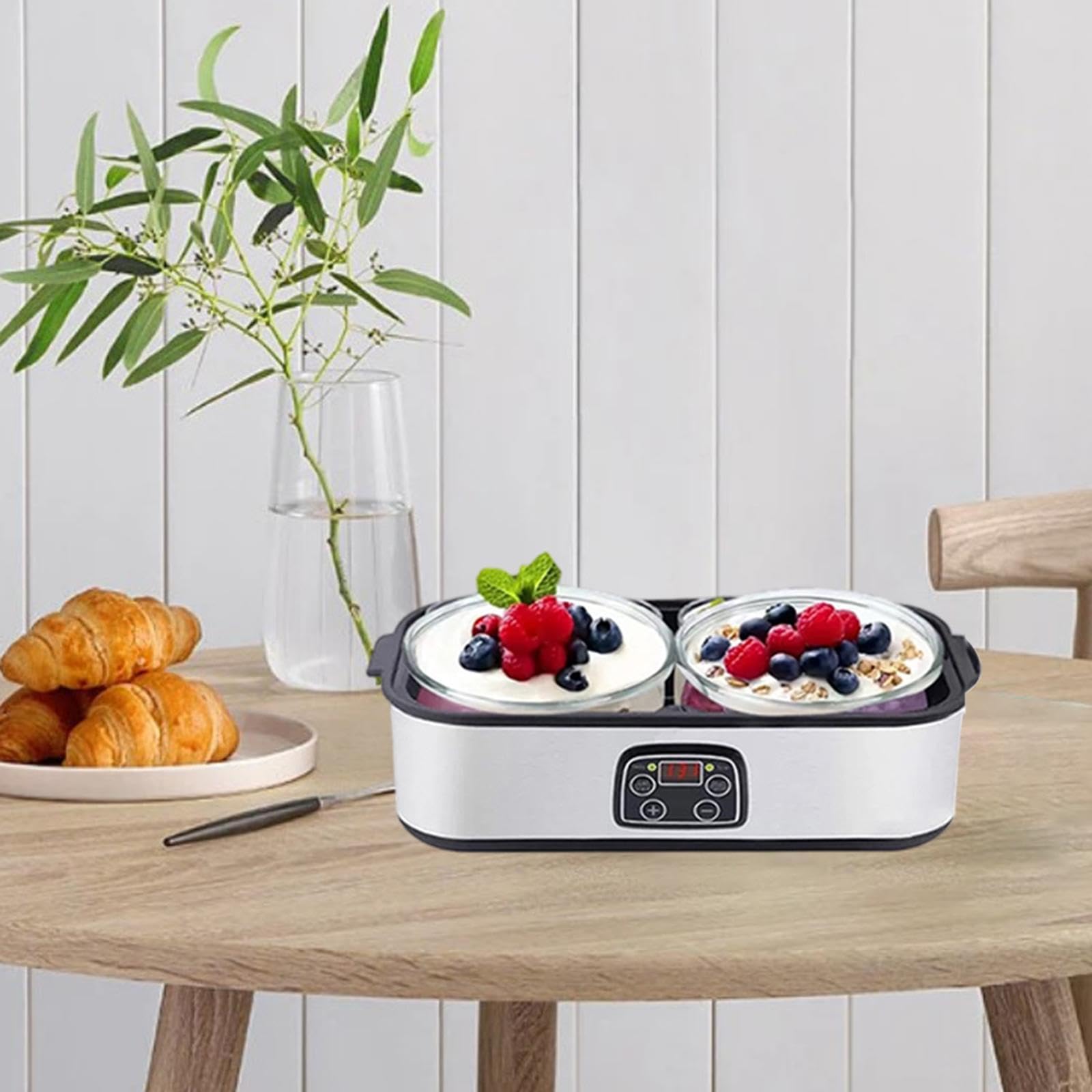 Automatic Yogurt Maker Low Noise Glass Containers for Restaurant Home Bakery|Kitchen, Dining & Bar|Small Kitchen Appliances|Yogurt Makers-image-46