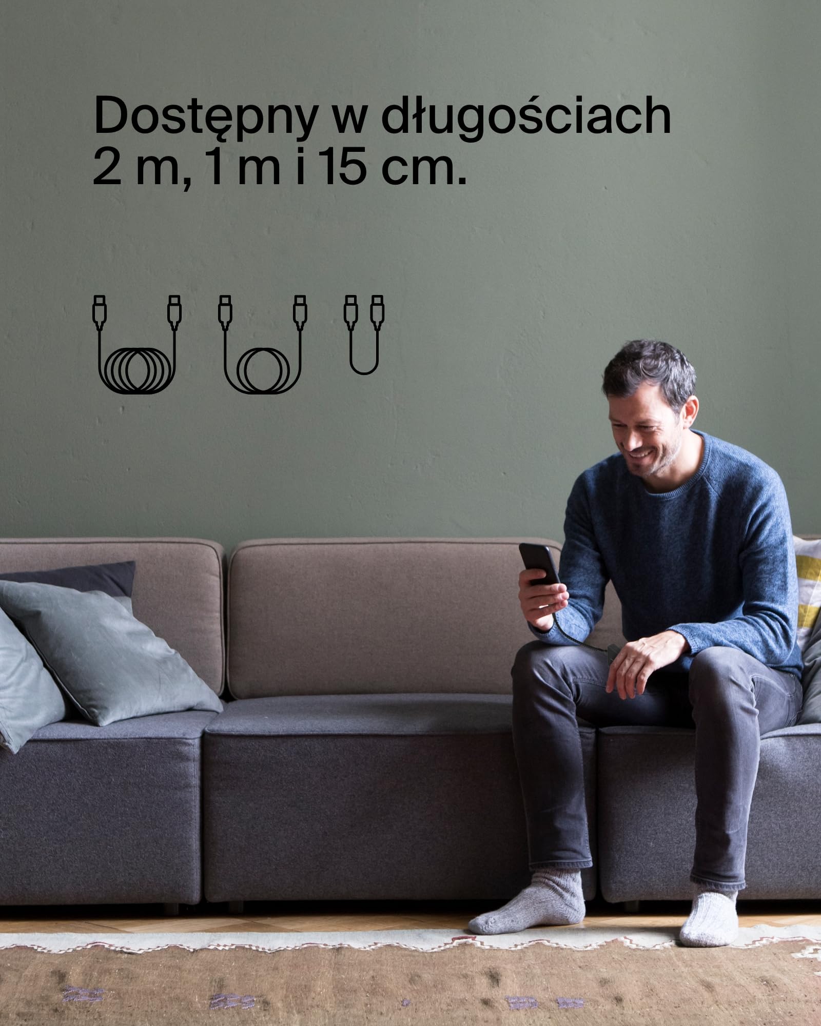 Belkin Kabel USB-C do USB-C w oplocie do szybkiego ładowania urządzeń iPhone 15, Samsung Galaxy S24, S23, Note, Pixel, iPad Pro, iPad Mini, Nintendo Switch, kabel USB typu C, 1 m – czarny