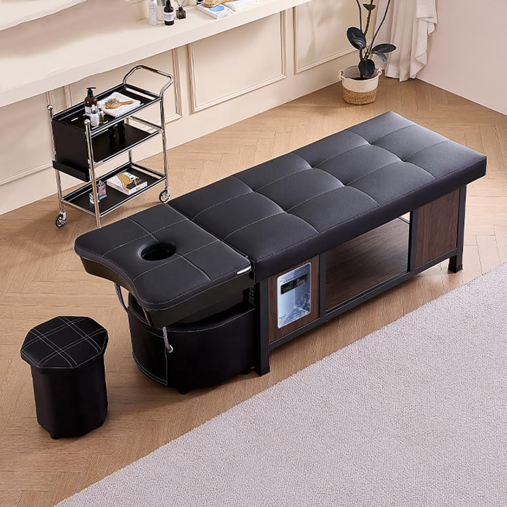 Lit de shampoing Head Spa avec Vasque en céramique pour Salon de beauté