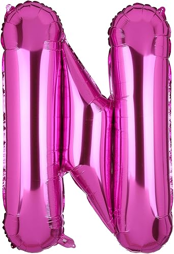 Miniatura 1 de Globos de letras de helio de aluminio del alfabeto rosa jumbo de 40 pulgadas para despedida de soltera, aniversario, celebración, graduación,